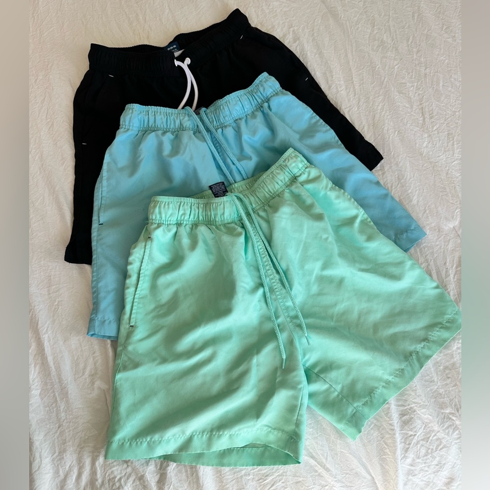 No Boundaries Mens Swim Trunk Bundle (Size Small, 5” Inseam)